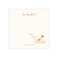 Sunday Rest Post-it Note Pad — Relaxing Yoga Illustration, 'reset. breathe. flow.' Sticky Notes