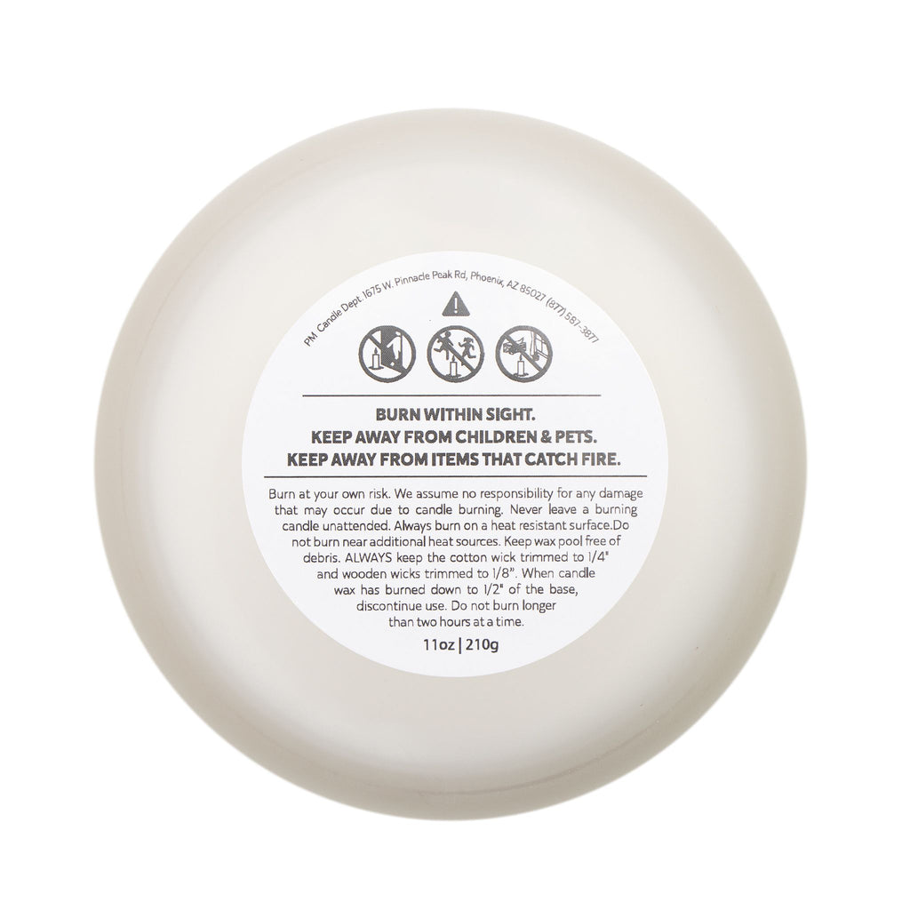 Slow Mornings Frosted Glass Candle – 11oz Soy Blend (Coffee • Vanilla • Cedar)