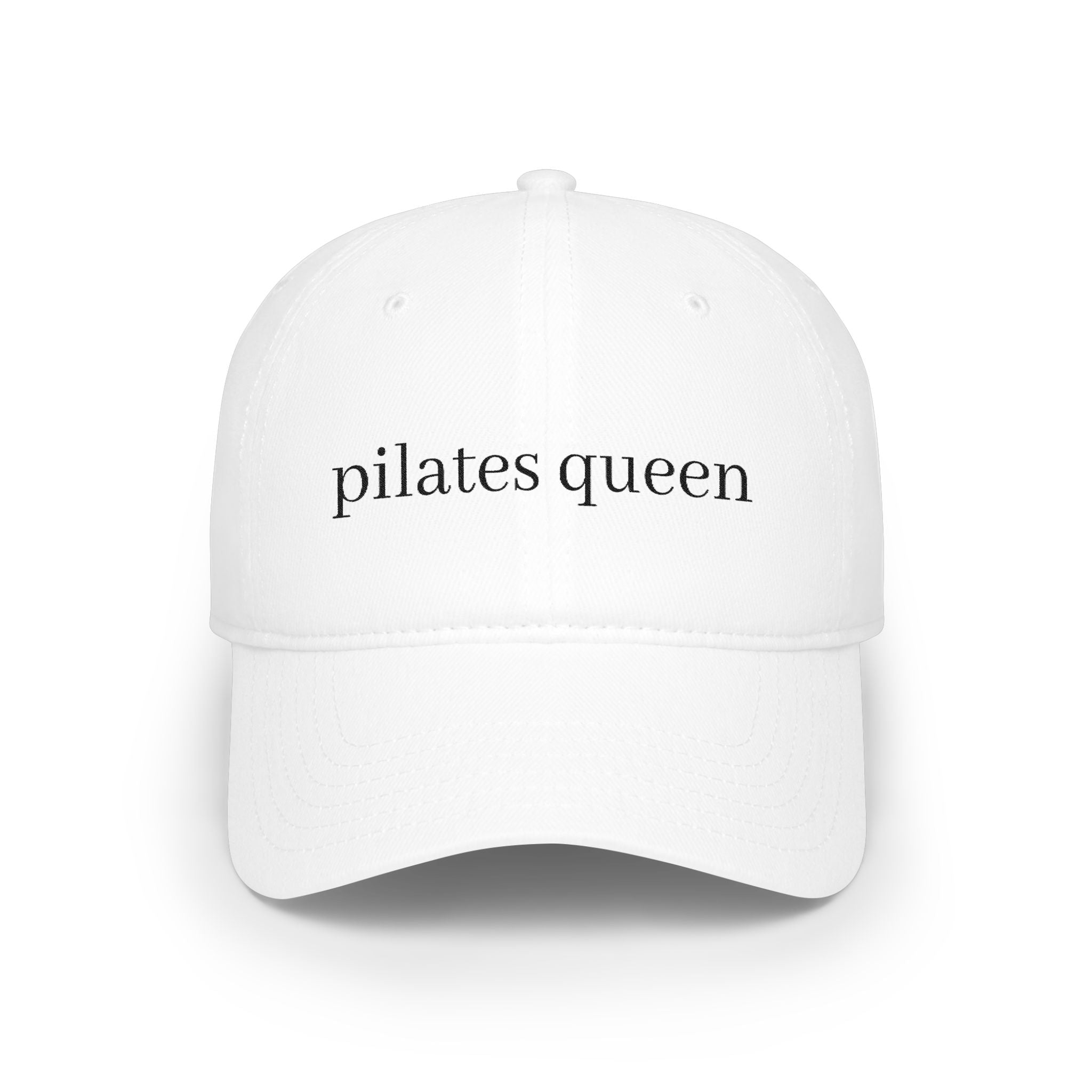 Pilates Queen Cap – Embroidered Low Profile Baseball Hat for Pilates Lovers