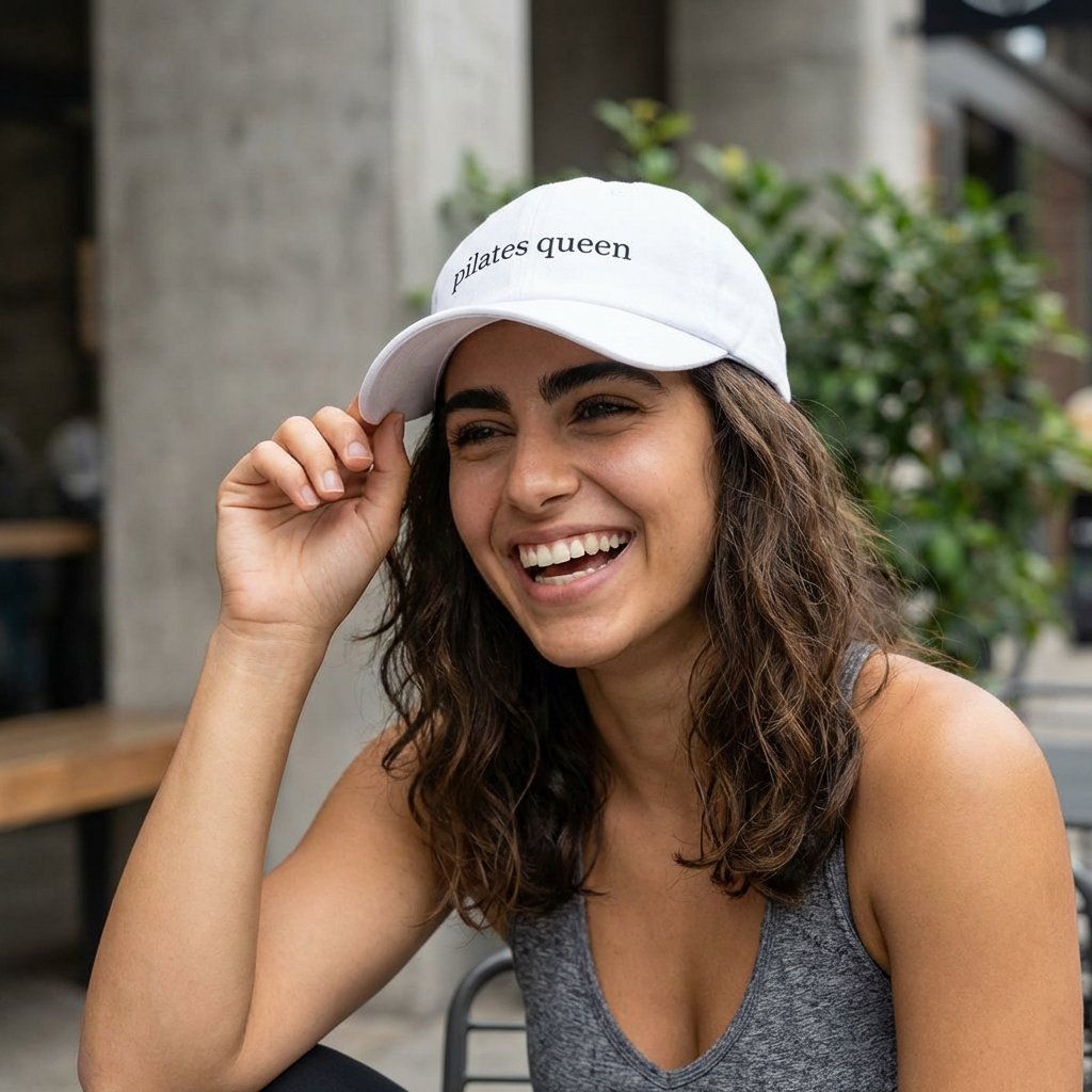 Pilates Queen Cap – Embroidered Low Profile Baseball Hat for Pilates Lovers