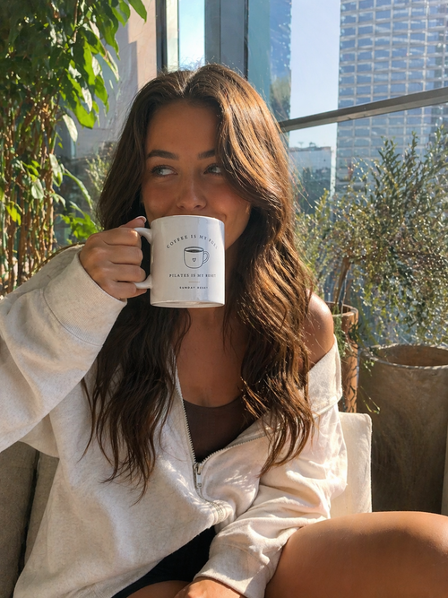 Coffee Is My Fuel, Pilates Is My Reset Mug — 11oz Ceramic Coffee Cup