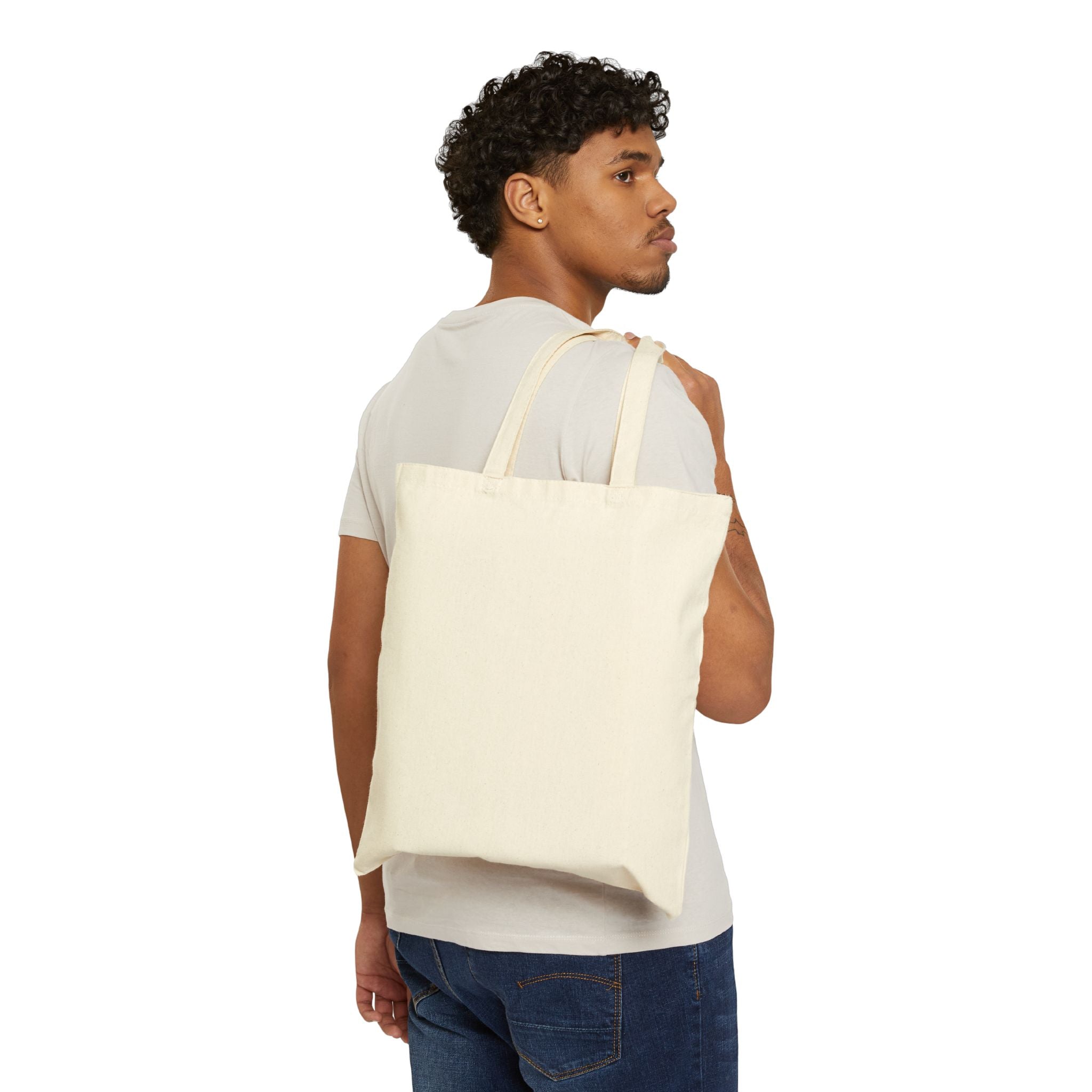 Tote Bag — 'Sunday Reset' Minimalist Cotton Canvas Tote