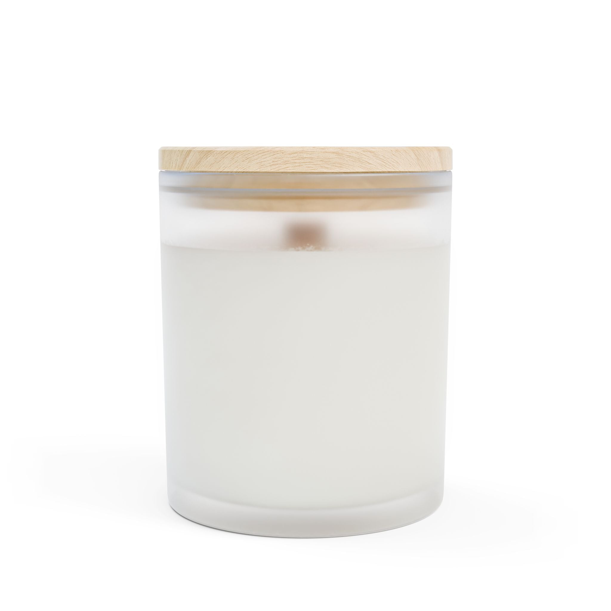 Slow Mornings Frosted Glass Candle – 11oz Soy Blend (Coffee • Vanilla • Cedar)